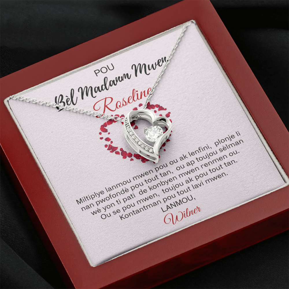 Lanmou San Limit - Kolye Pèsonalize