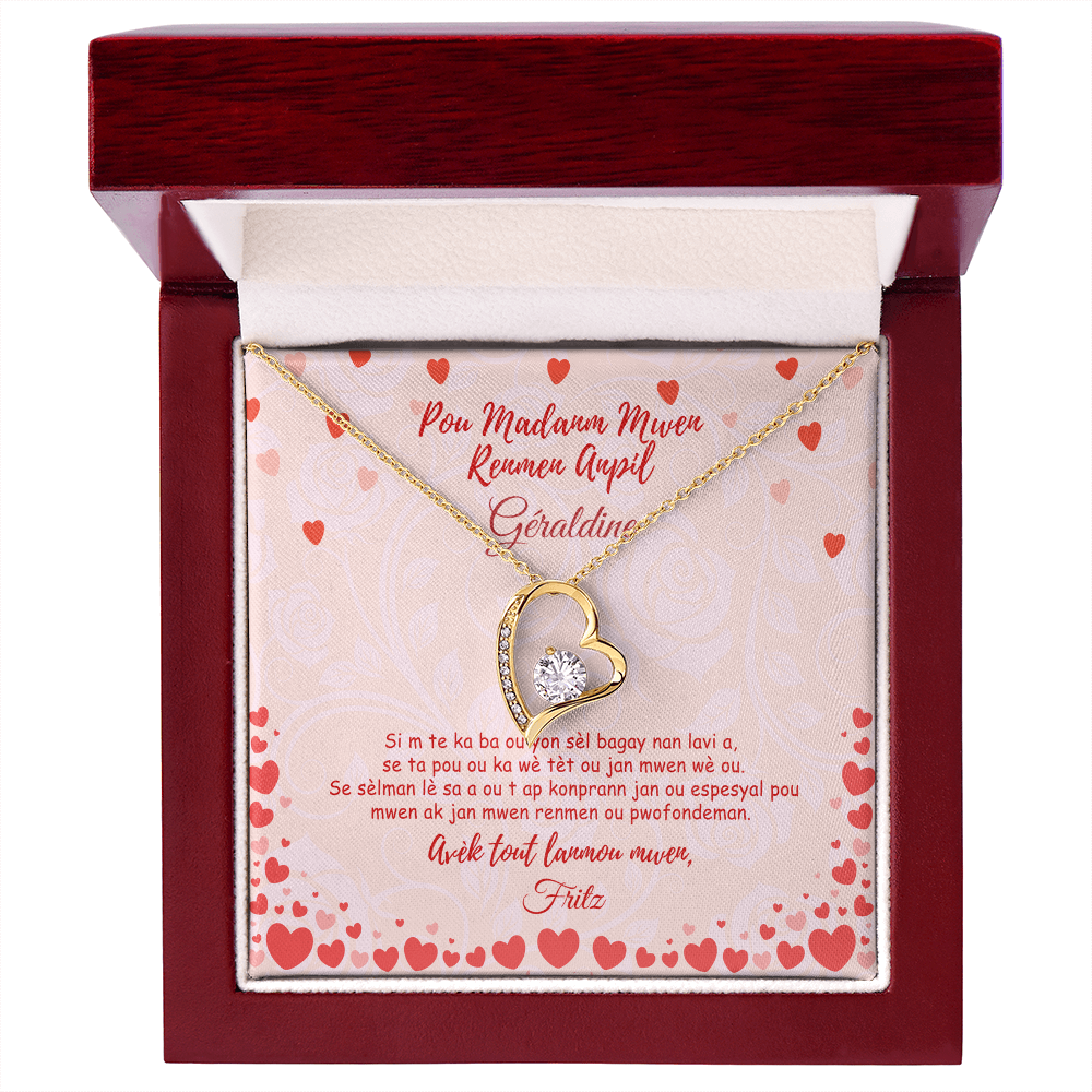 Jan Mwen Wè Ou - Kolye Lanmou Pèsonalize