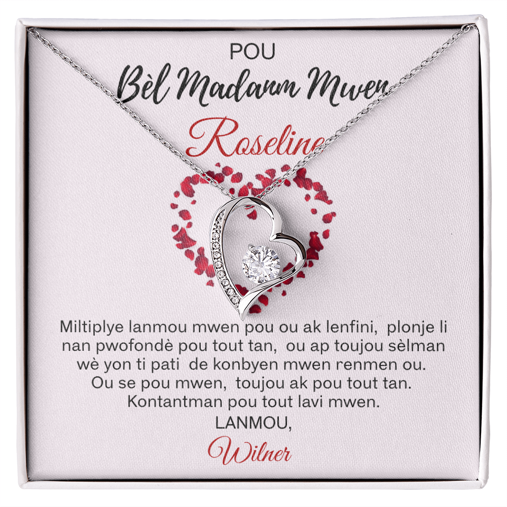 Lanmou San Limit - Kolye Pèsonalize