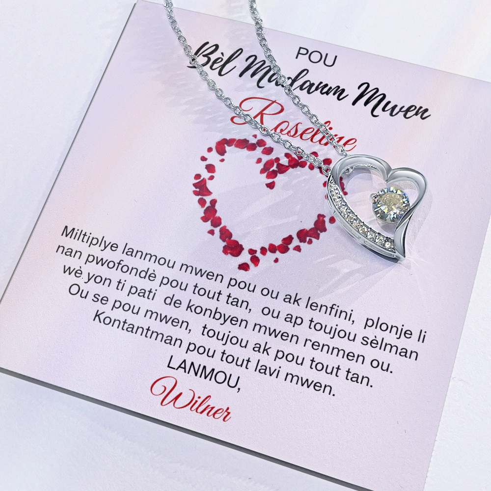 Lanmou San Limit - Kolye Pèsonalize