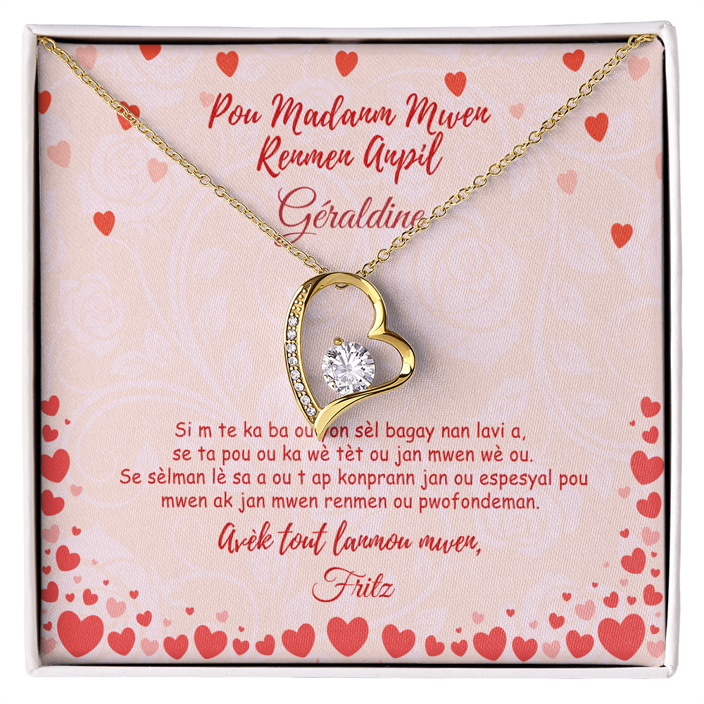 Jan Mwen Wè Ou - Kolye Lanmou Pèsonalize