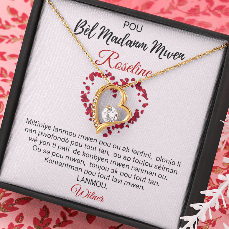 Lanmou San Limit - Kolye Pèsonalize